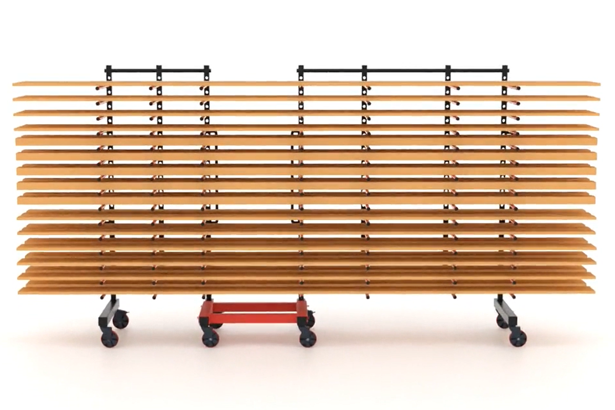 Shop that used to outsource long moulding, now using connected FlexiRacks